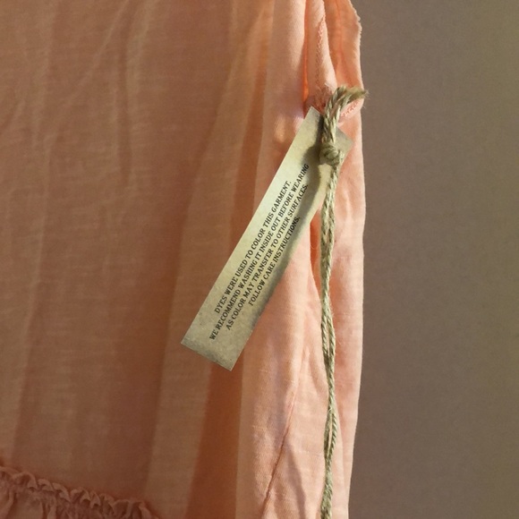 Peach True Craft high-low babydoll tank top- size L- NWT - Picture 3 of 7